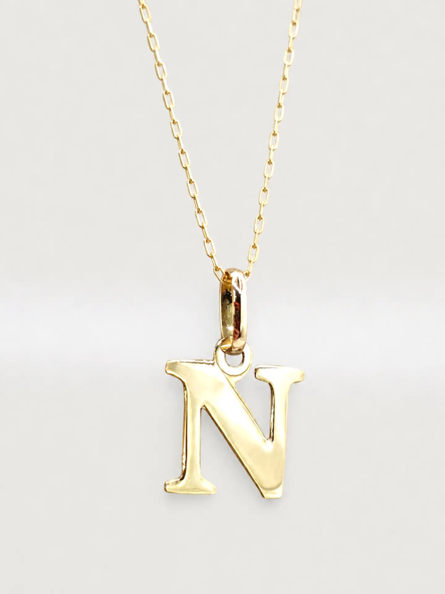 Cadena Legado con Letra Personal Oro 18k 24