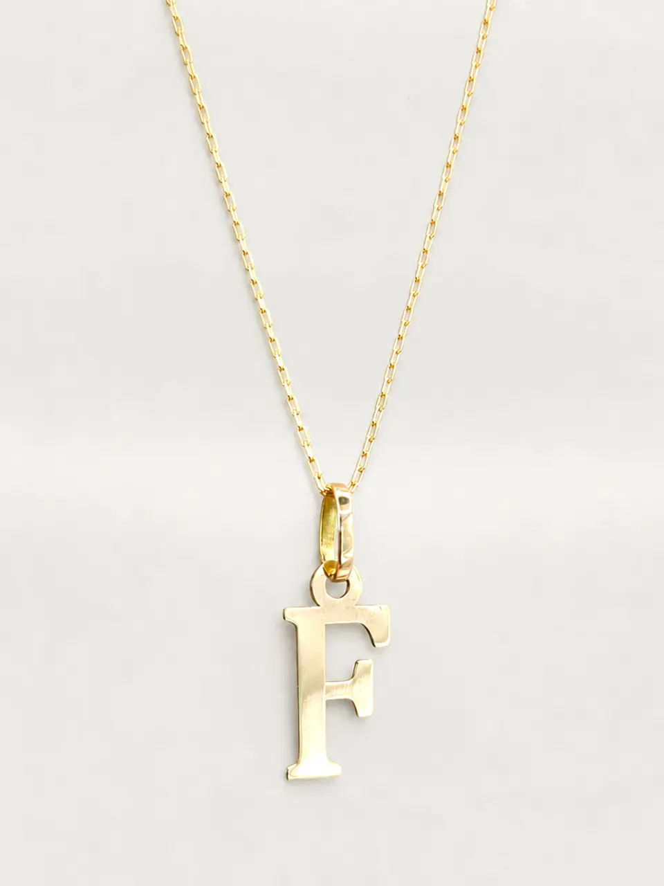 Cadena Legado con Letra Personal Oro 18k 26