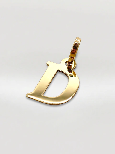 Colgante Letra Identidad Oro 18k