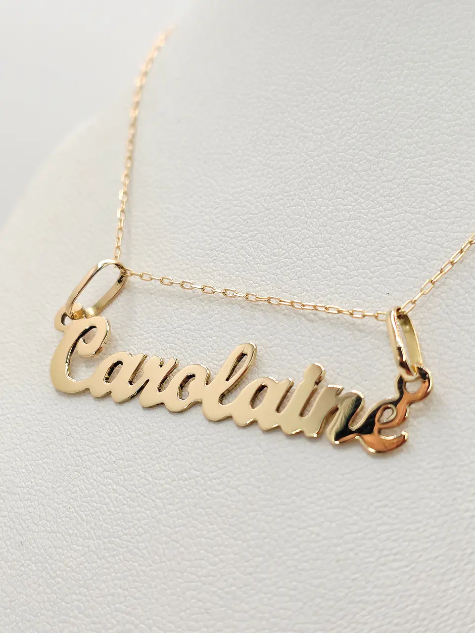 Cadena Identidad con Nombre Oro 18k 3