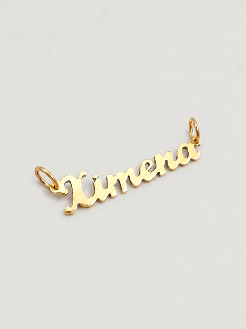 Colgante Nombre Identidad Oro 18k