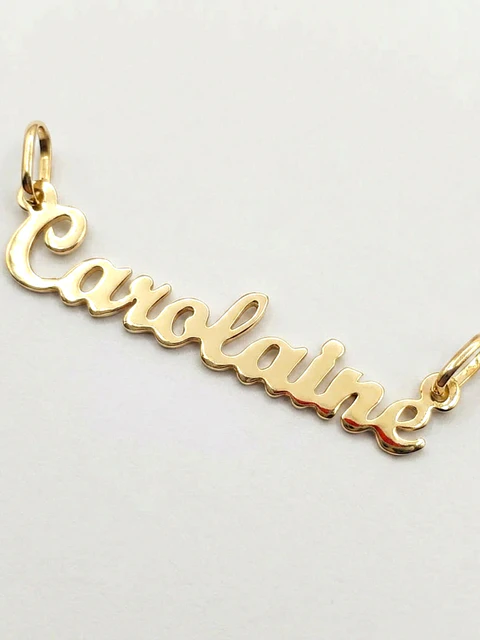 Colgante Nombre Identidad Oro 18k