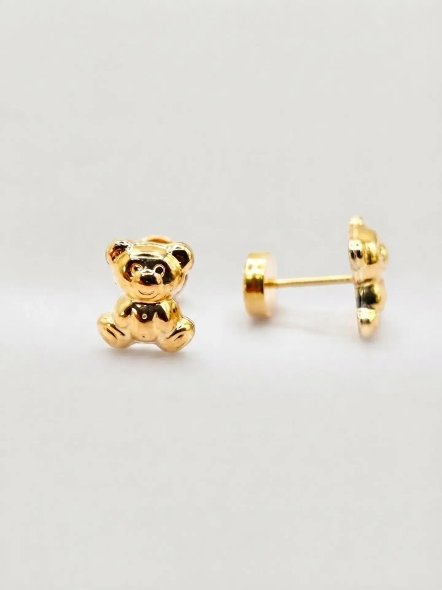 Aros Ositos Ternura Oro 14k 1