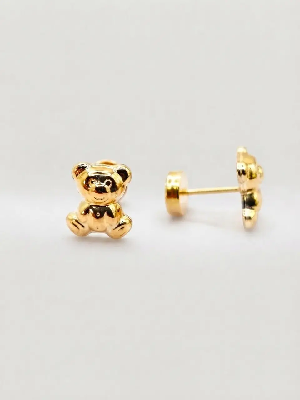 Aros Ositos Ternura Oro 14k 1