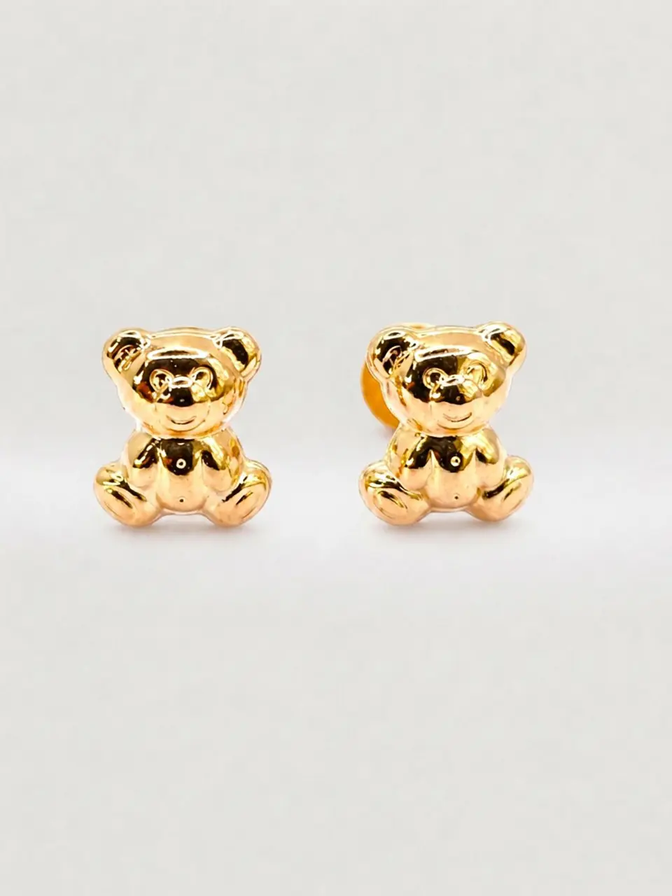 Aros Ositos Ternura Oro 14k 3
