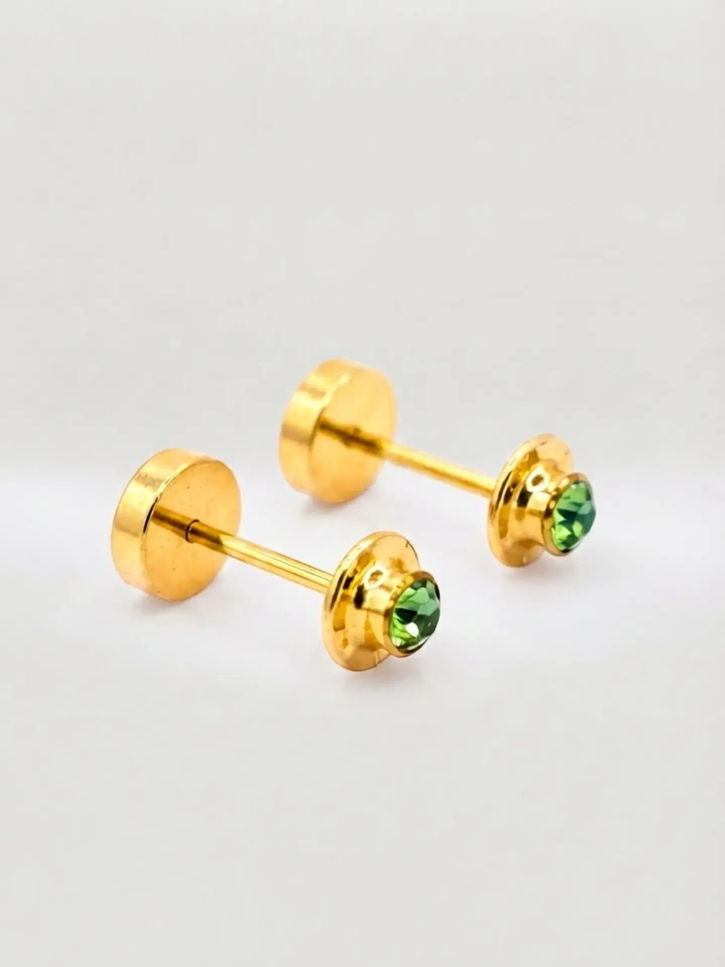 Aros Abridores Jardín de Esmeralda Chico Oro 14k 1
