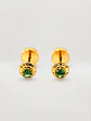 Aros Abridores Jardín de Esmeralda Chico Oro 14k - Miniatura 5