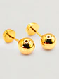 Aros Esfera Mediano Oro 14k - Miniatura 4