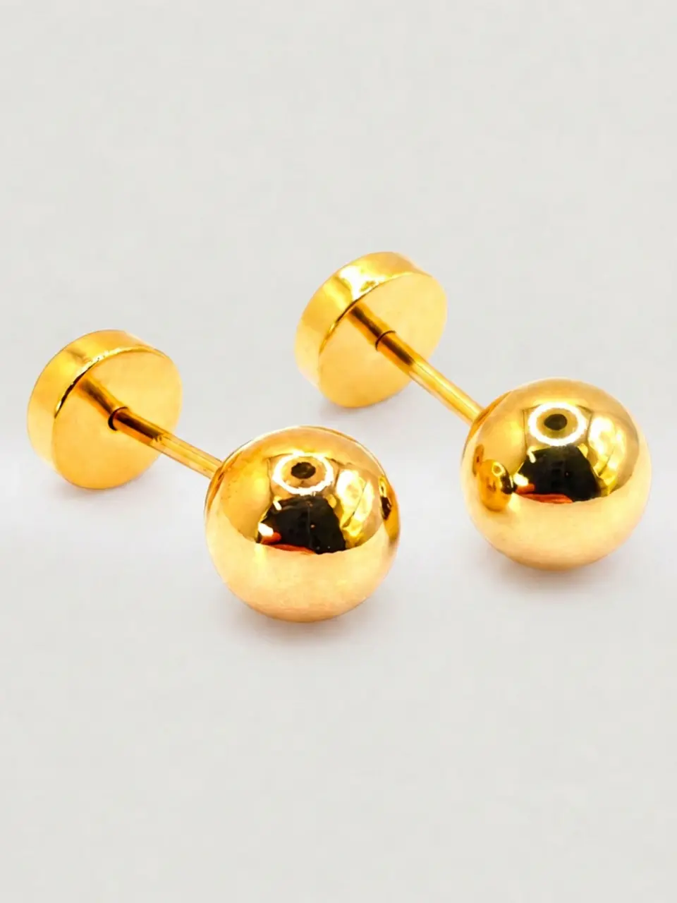 Aros Esfera Mediano Oro 14k 4
