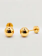 Aros Esfera Grande Oro 14k - Miniatura 3