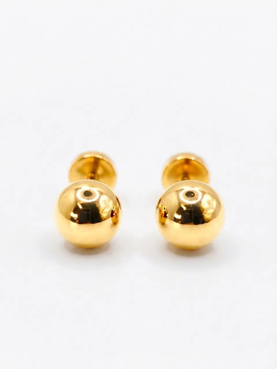 Aros Esfera Grande Oro 14k 1