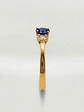 Anillo Princesa Esencia Zafiro y Circones Oro 18k - Miniatura 3