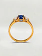 Anillo Princesa Esencia Zafiro y Circones Oro 18k - Miniatura 4