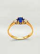 Anillo Princesa Esencia Zafiro y Circones Oro 18k - Miniatura 1