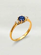 Anillo Princesa Esencia Zafiro y Circones Oro 18k - Miniatura 2