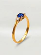Anillo Princesa Esencia Zafiro y Circones Oro 18k - Miniatura 6