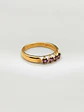 Anillo Medio Cintillo Mística Amatista  Oro 18k - Miniatura 2