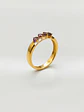 Anillo Medio Cintillo Mística Amatista  Oro 18k - Miniatura 3
