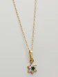 Cadena Roseta Esmeralda y Circones Oro 18k - Miniatura 1