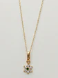 Cadena Roseta Esmeralda y Circones Oro 18k - Miniatura 2