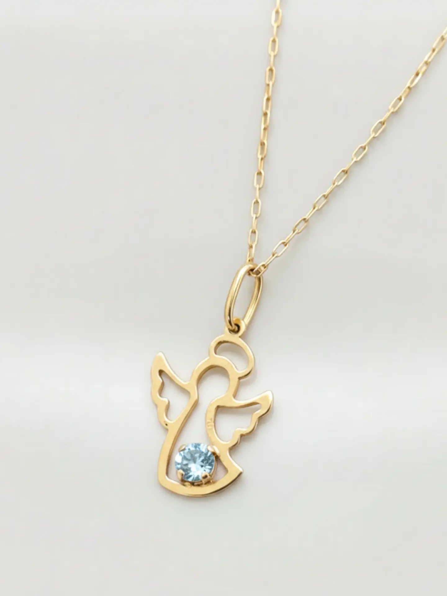 Cadena Ángel de la Guarda Rosa de Francia Oro 18k 5