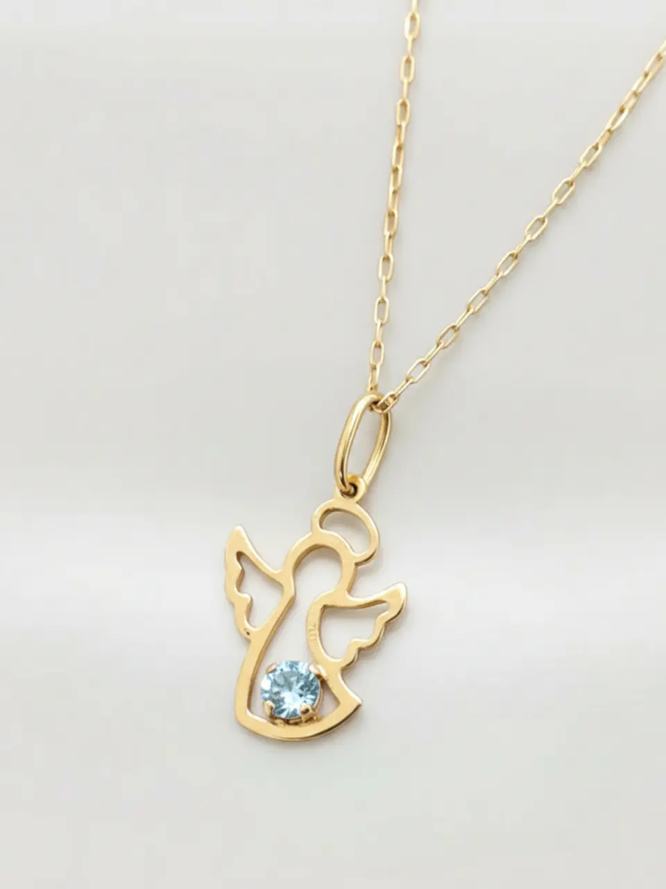 Cadena Ángel de la Guarda Rosa de Francia Oro 18k 5