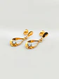 Aros Gota Brillo de Circón Oro 18k - Miniatura 4