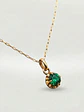 Cadena Chatón Jardín de Esmeralda Oro 18k - Miniatura 4