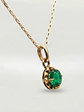 Cadena Chatón Jardín de Esmeralda Oro 18k - Miniatura 5