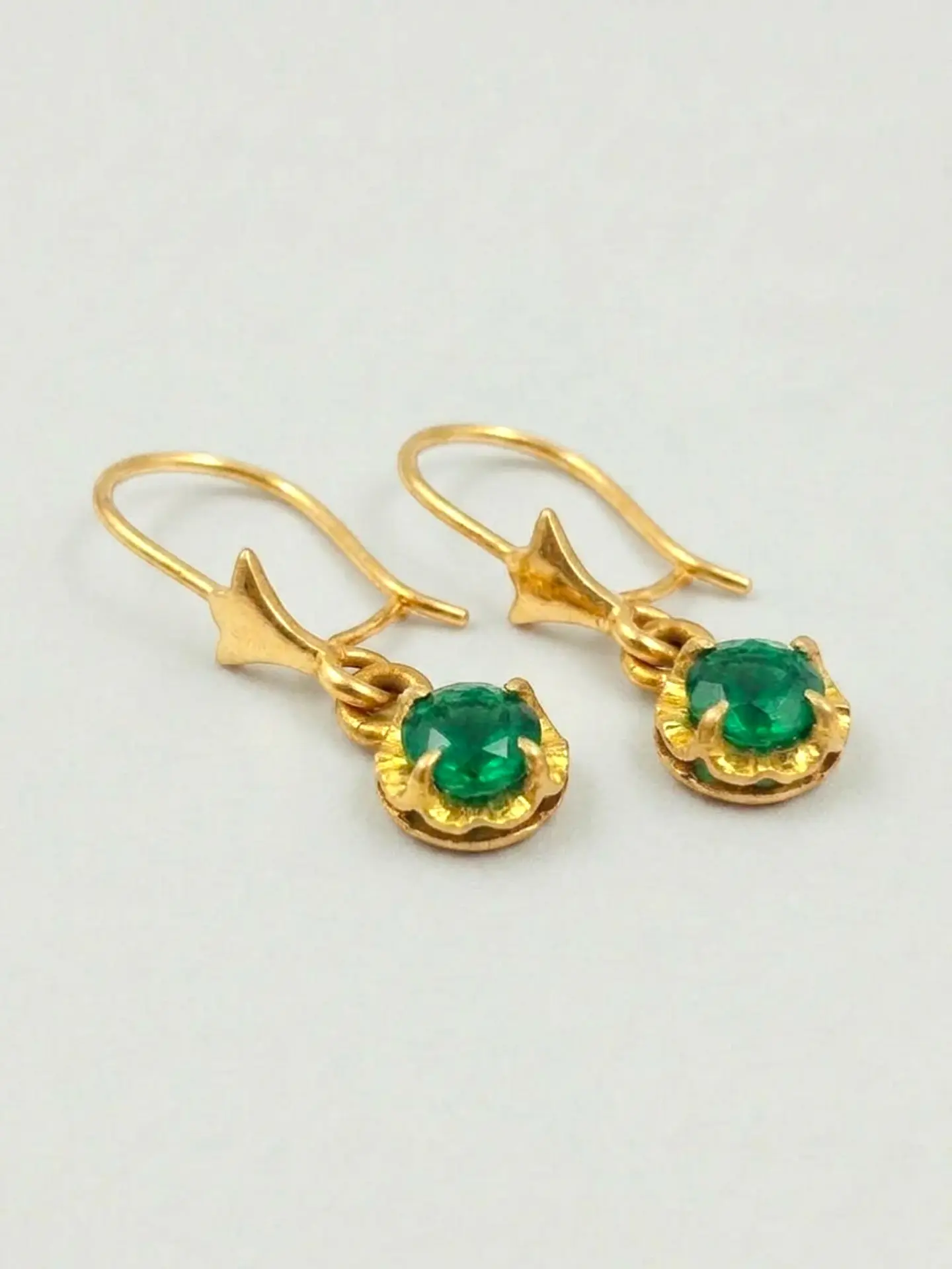 Aros Chatón Esmeralda Colgante de Gala Oro 18k 3