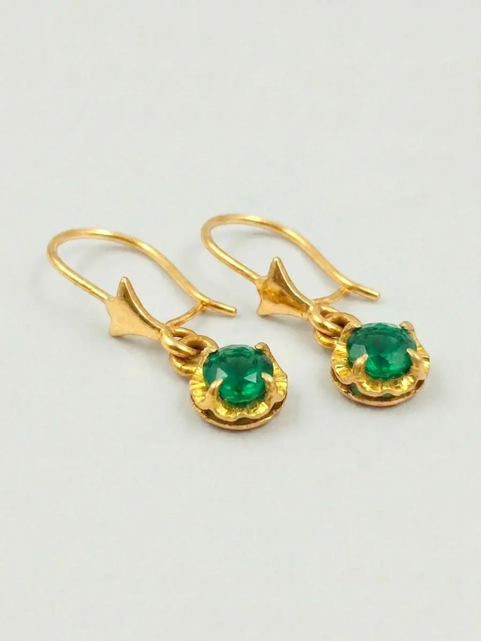 Aros Chatón Esmeralda Colgante de Gala Oro 18k 3