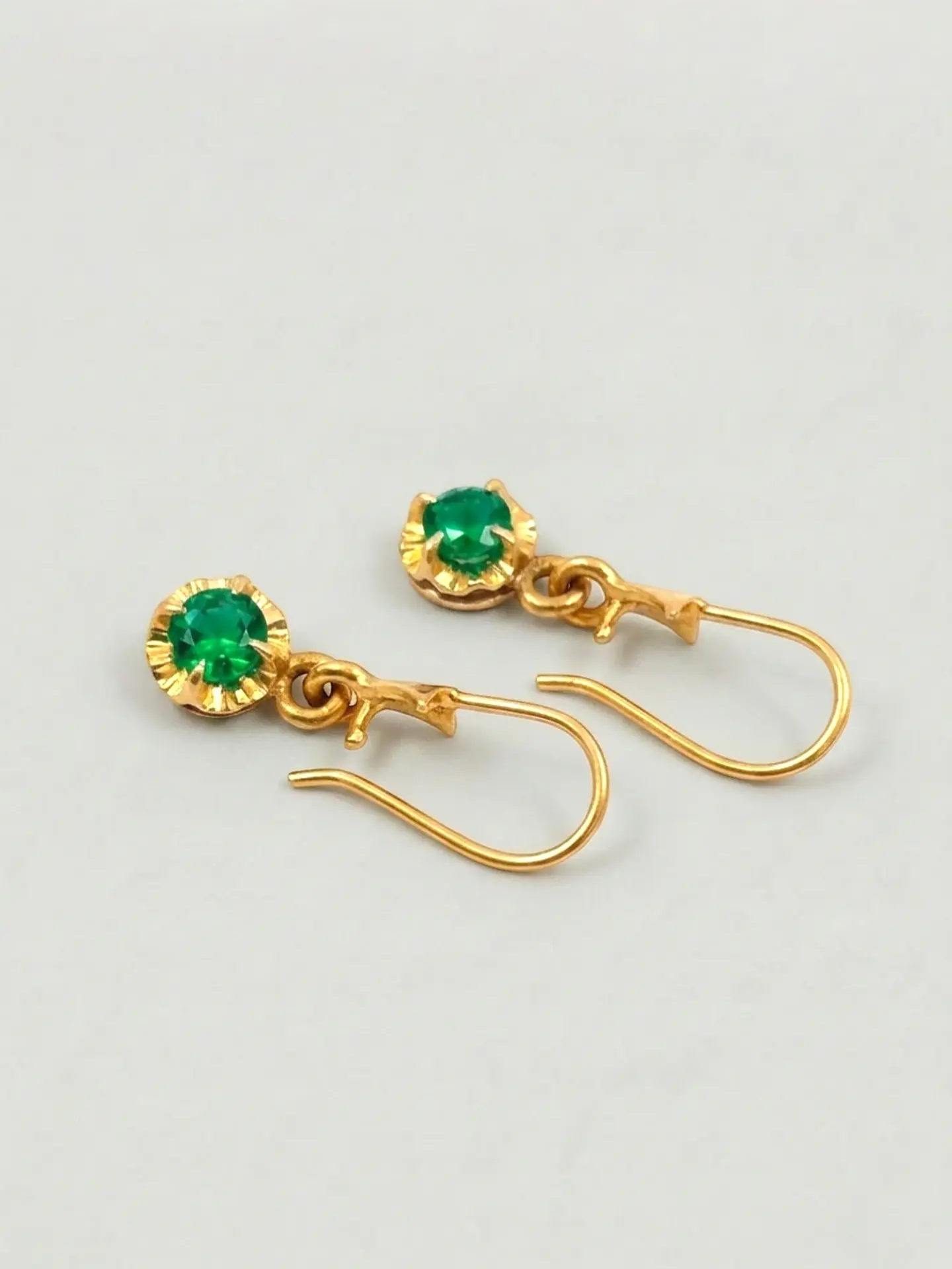 Aros Chatón Esmeralda Colgante de Gala Oro 18k 4