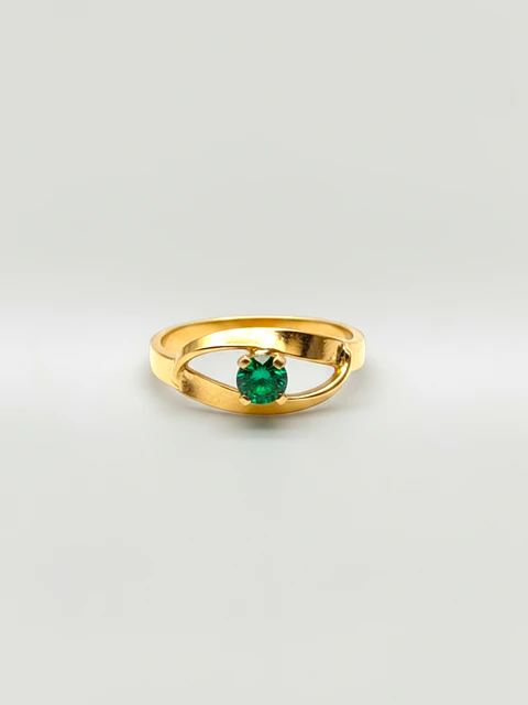 Anillo Fulgor Jardín de Esmeralda Oro 18k