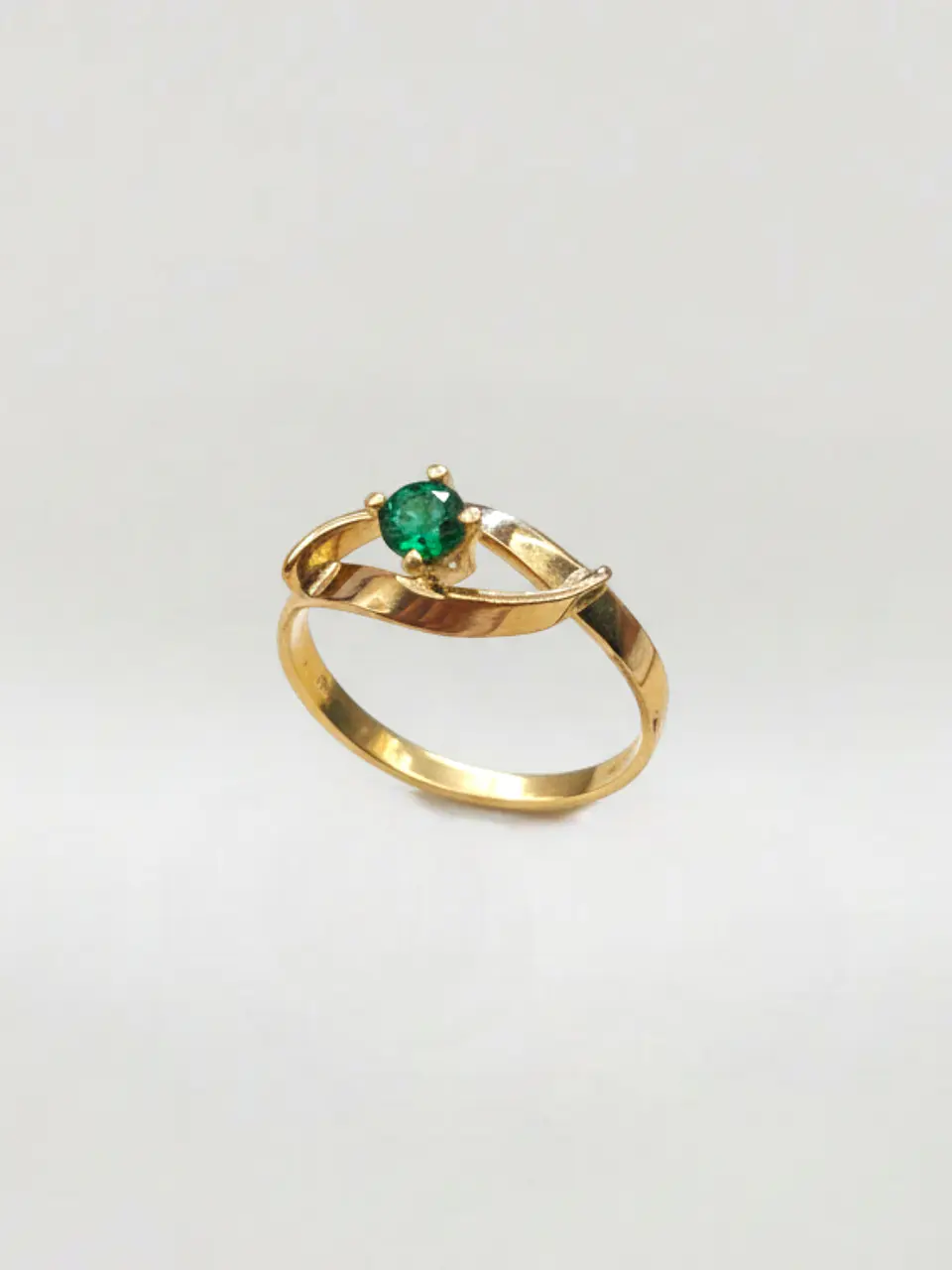 Anillo Fulgor Jardín de Esmeralda Oro 18k 4