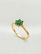 Anillo Roseta Jardín de Esmeraldas Oro 18k - Miniatura 2