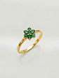 Anillo Roseta Jardín de Esmeraldas Oro 18k - Miniatura 4