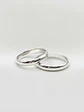 Argollas de matrimonio estilo Inglés 3 mm 8 grs Oro blanco 18k - Miniatura 3