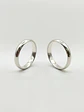 Argollas de matrimonio estilo Inglés 3 mm 8 grs Oro blanco 18k - Miniatura 5