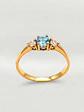 Anillo Princesa Mar Aguamarina y Circones Oro 18k - Miniatura 1