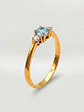 Anillo Princesa Mar Aguamarina y Circones Oro 18k - Miniatura 4