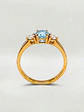 Anillo Princesa Mar Aguamarina y Circones Oro 18k - Miniatura 6