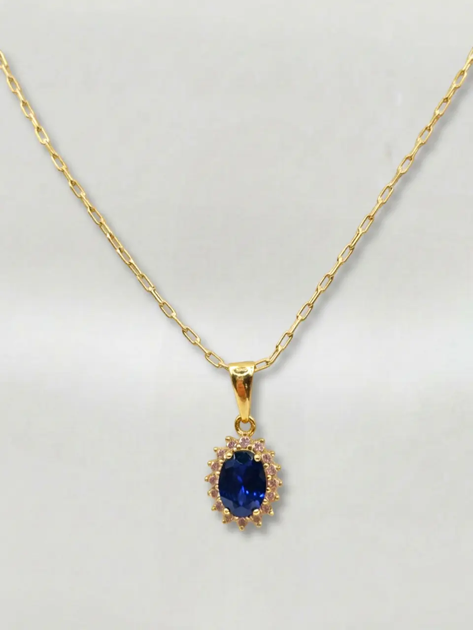 Cadena Lady Zafiro Real Oro 18k 1