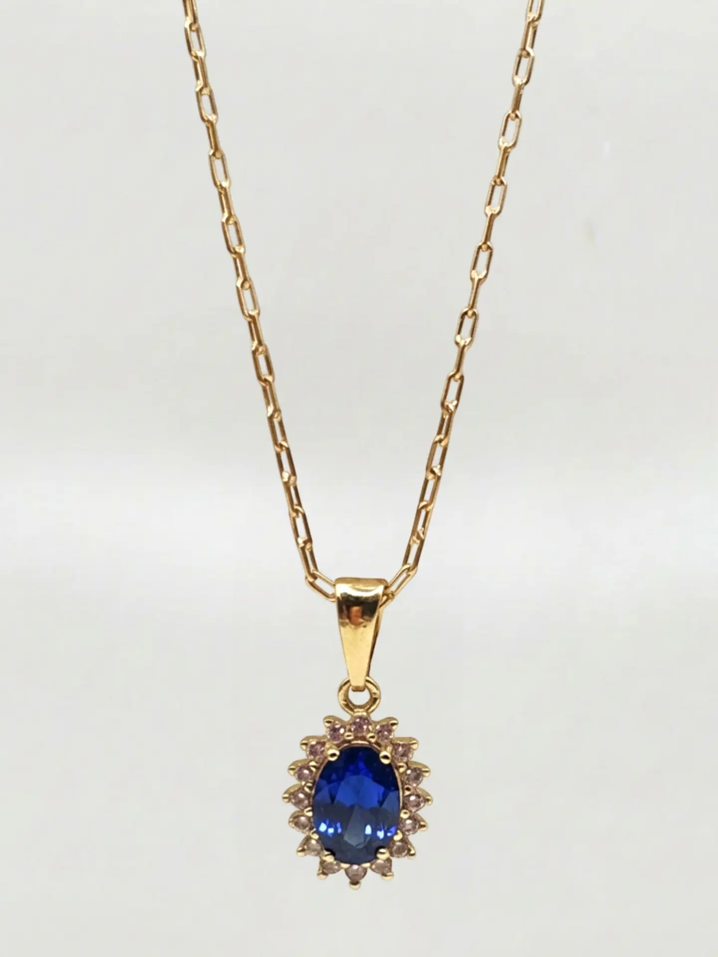 Cadena Lady Zafiro Real Oro 18k 5