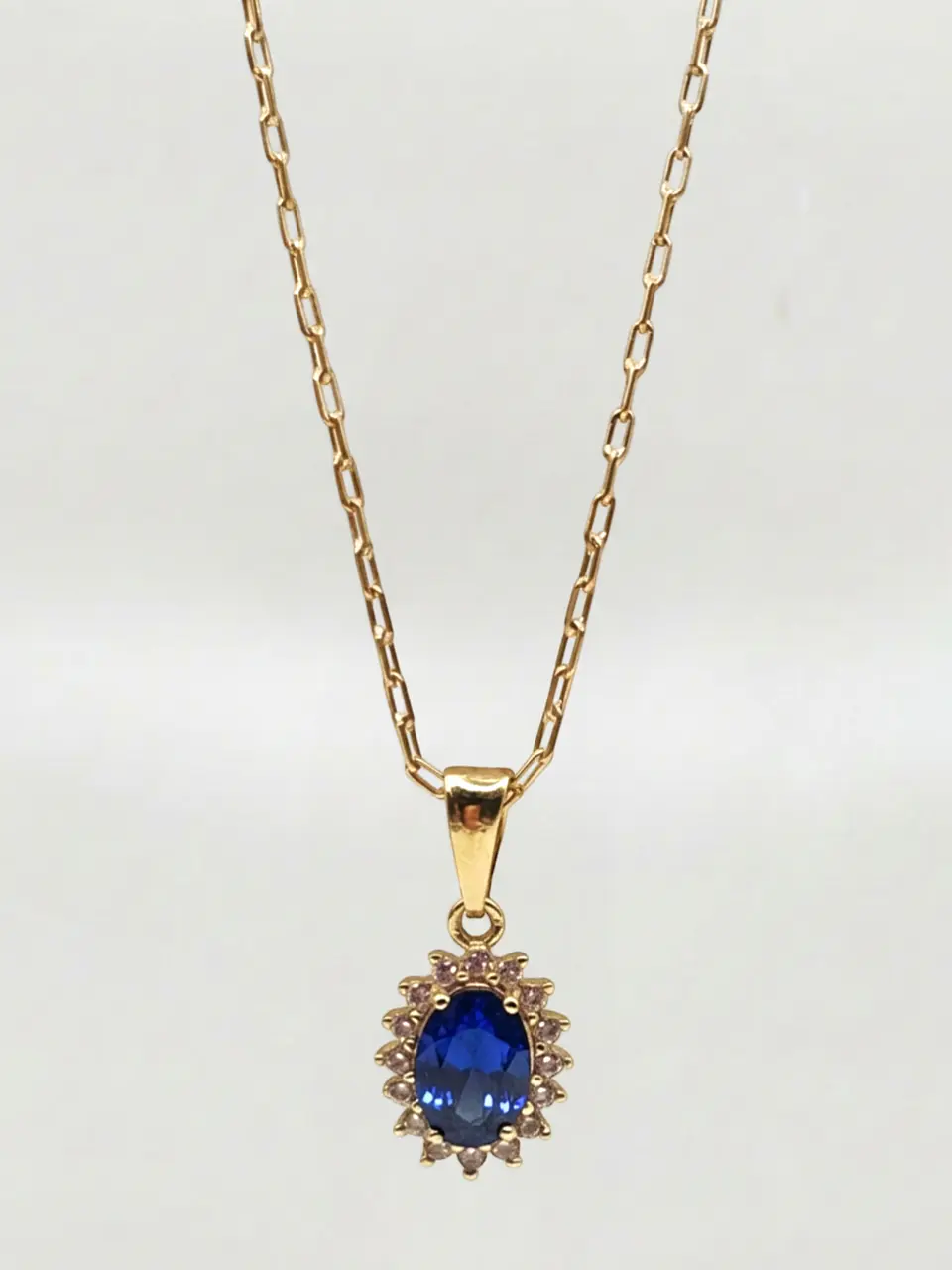 Cadena Lady Zafiro Real Oro 18k 5
