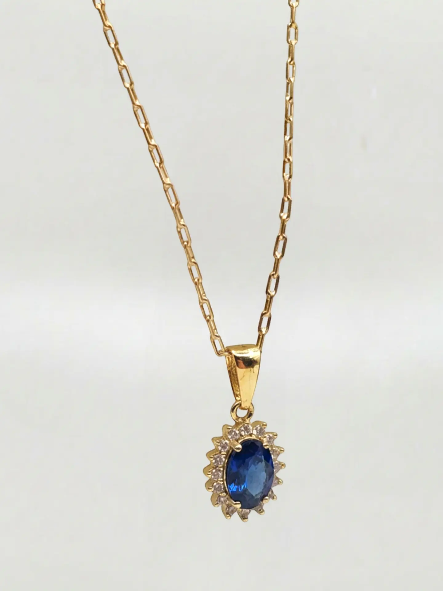 Cadena Lady Zafiro Real Oro 18k 6
