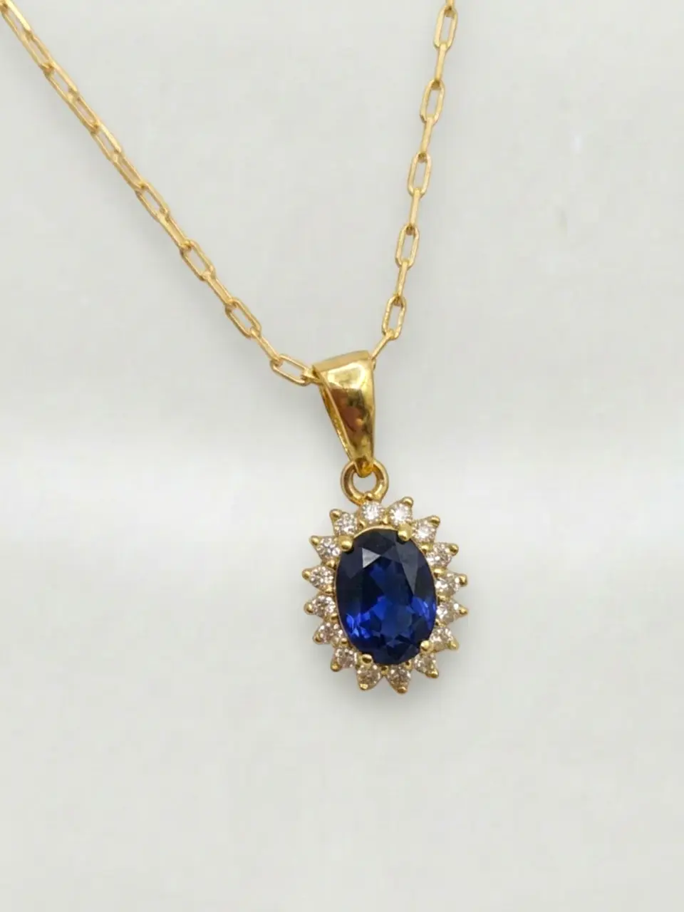 Cadena Lady Zafiro Real Oro 18k 2