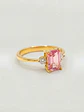 Anillo Reina Rosa de Francia y Circones Oro 18k - Miniatura 3