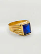 Anillo sello real zafiro Oro 18k - Miniatura 2