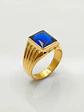 Anillo sello real zafiro Oro 18k - Miniatura 3