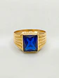 Anillo sello real zafiro Oro 18k - Miniatura 1